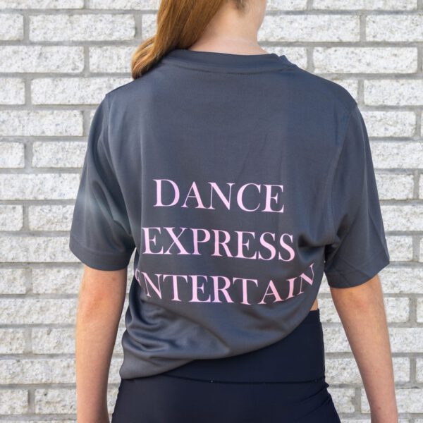 Dans T-shirt grijs/roze